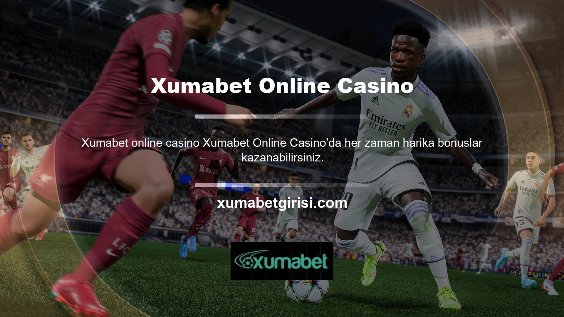 Xumabet Online Casino'da daha fazla para kazanabileceğiniz için büyük kazanabilirsiniz