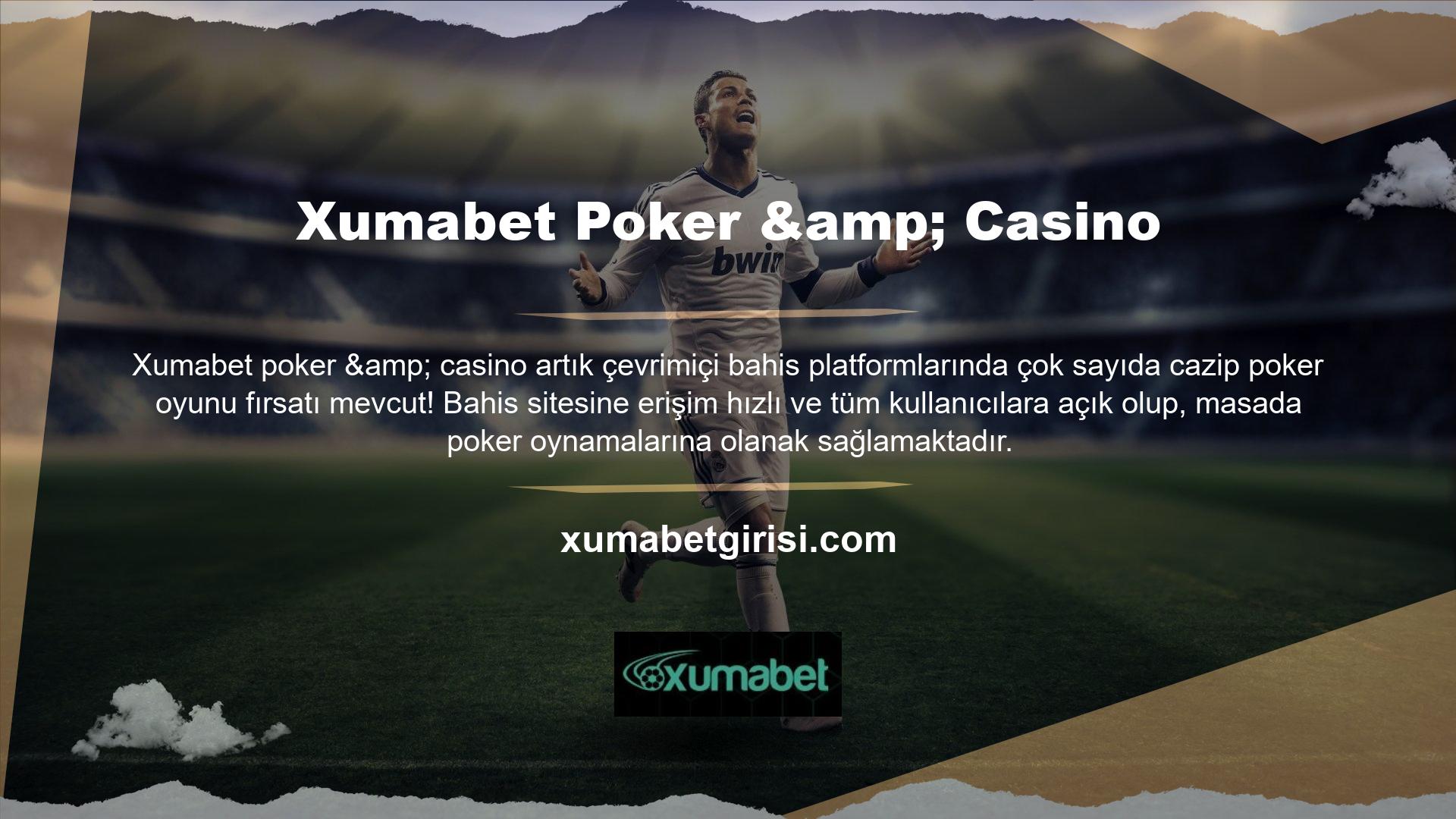 Çevrimiçi bir casino platformuna katılarak poker olarak bilinen popüler casino oyunu formatına katılabilirsiniz