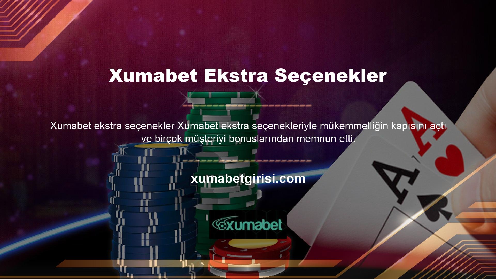 Keşfetmeniz için bir sürü ekstra güzelliğimiz var ve spor bahisleri veya canlı bahisler yapıyorsanız, sadece sizin için bir sürü heyecan verici bonus bulacaksınız! Casino oyunlarına giriyorsanız, sizin için sahip olduğumuz bu harika bonuslara göz atın! Basit koşullarla bonusu kullanarak kolayca daha fazla para kazanabilirsiniz ve kazançlarınızı iki katına çıkarabilirsiniz